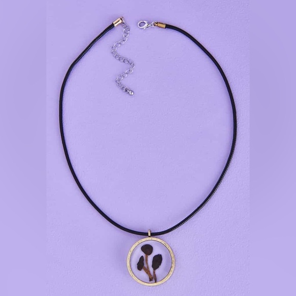 Pressed Mushroom Necklace, NWT - Picture 1 of 3